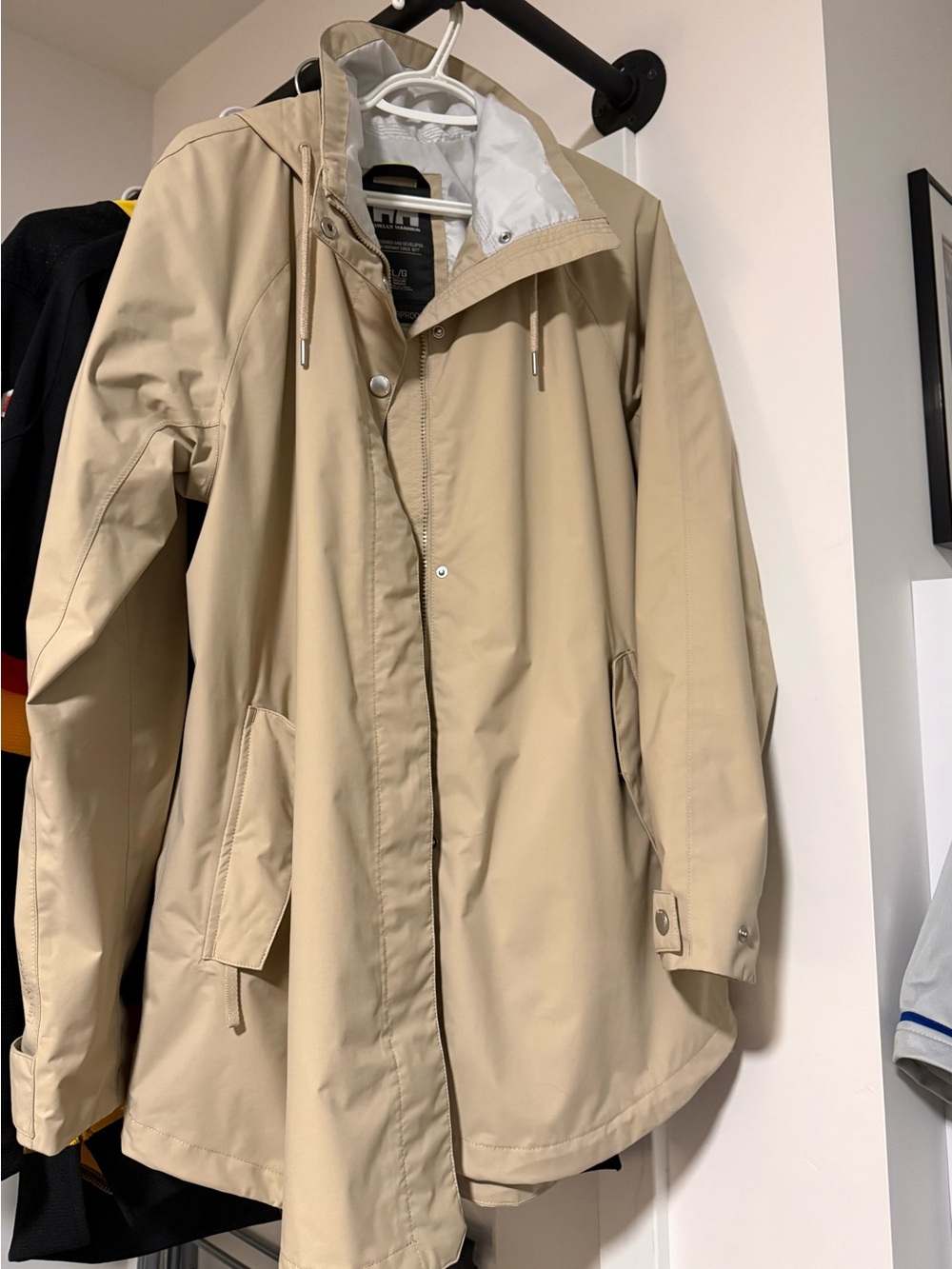 Helly Hansen Beige Hooded rain jacket
